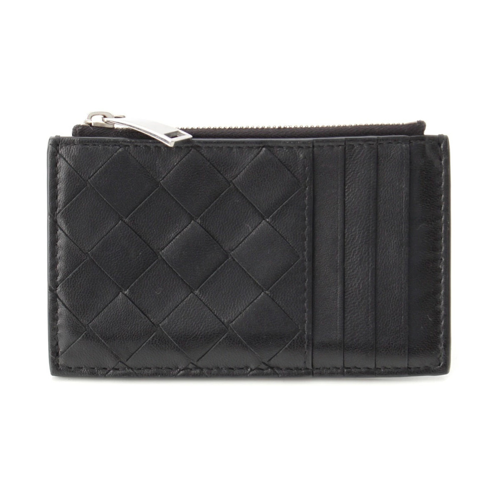Bottega Veneta Intrecciato Card Case Wallet Black